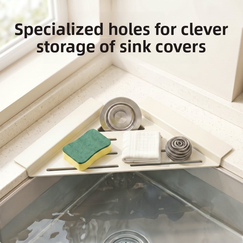 Kitchen Sink Corner Drain Rack