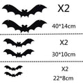 LED Light Up Bat Wall Stickers Halloween Decorations