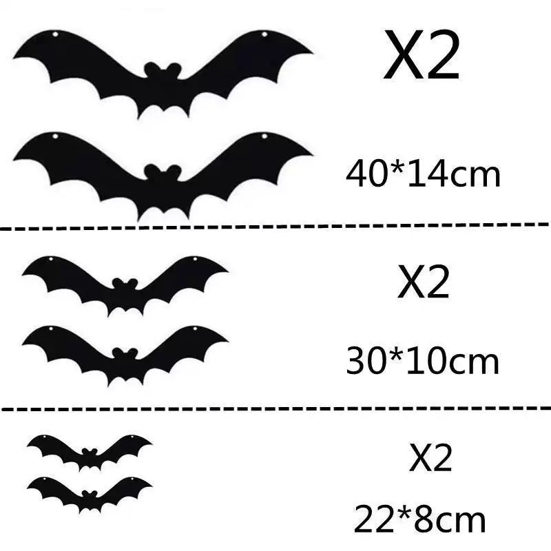 LED Light Up Bat Wall Stickers Halloween Decorations
