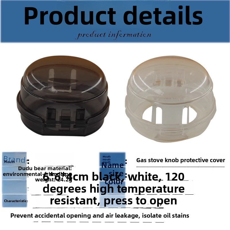 Gas stove knob protection cover